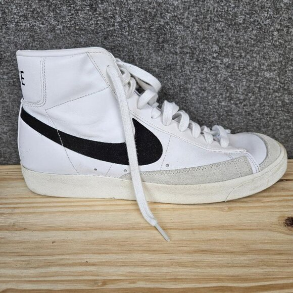 Nike Blazer Mid 77 Vintage White and Black size 12 Mens BQ6806-100 - Picture 9 of 13